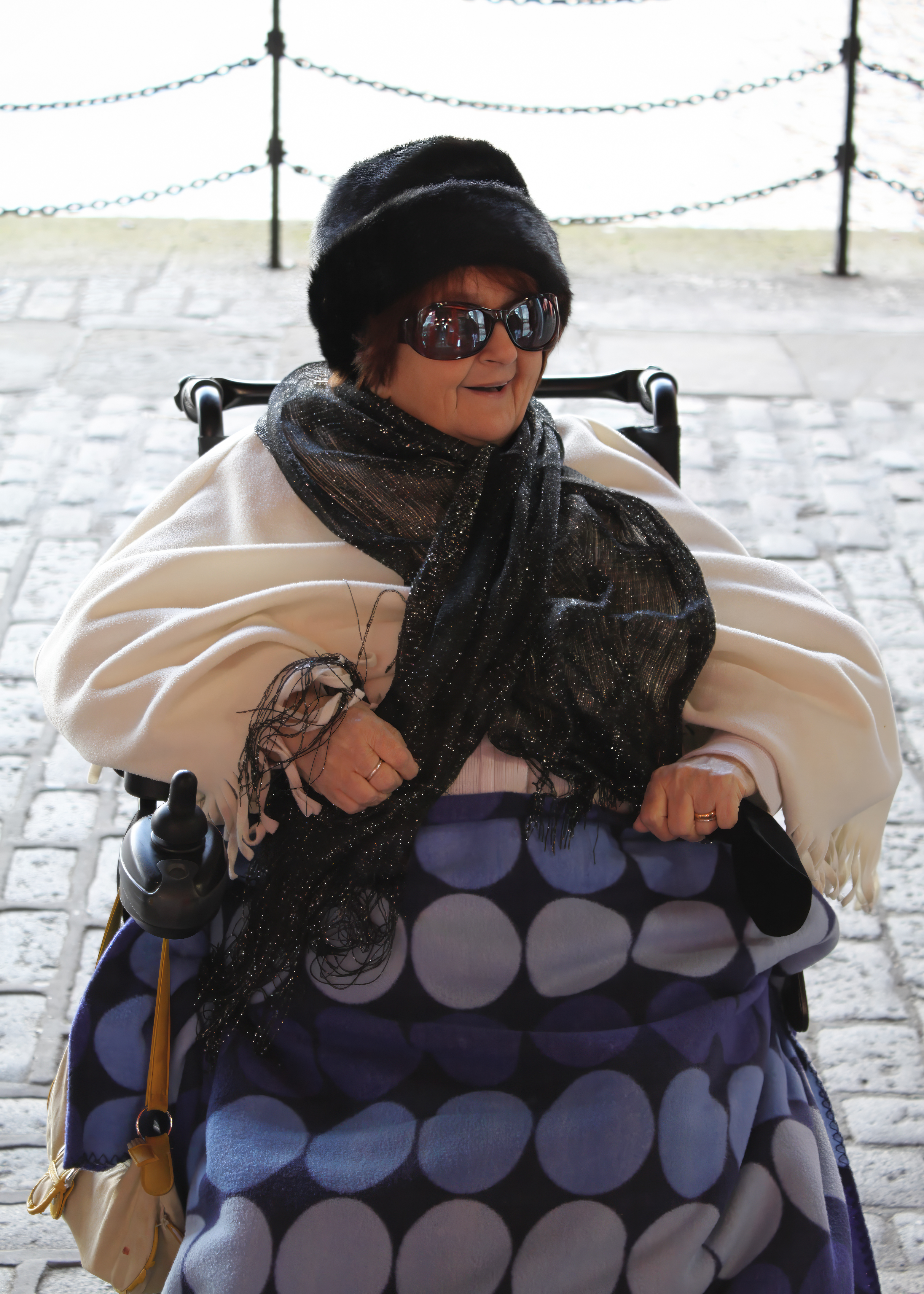Photograph of a beautiful Mother at the Albert Dock, Liverpool, Engand. 